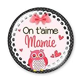 Magnet 56mm On t'aime mamie aimant frigo idée cadeau anniversaire noël fête des grand-mères Photo, meilleur prix 4,90 € nouveau 2025