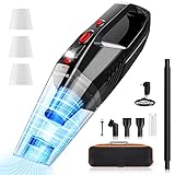 Hommie Aspirateur à Main sans Fil,8500PA 120W Aspirateur à Main Portable,2600 mAh Aspirateur de Table Sec et Humide Rechargeable avec Filtre en Acier Inoxydable pour Poils d'animaux,Maison,Voiture Photo, meilleur prix 25,99 € nouveau 2025