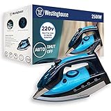 Westinghouse 220v Iron 2500 watts with Steam & Auto Shut Off 220 – 240 Volts 50/60 hz Bundle with Dynastar Plug Adapter (NOT for USA) Photo, best price $64.00 new 2025