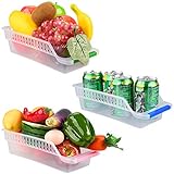 E-Senior Frigoríficos Organizadores de Cajones, Organizador Nevera, Cajón Frigorífico, Recipientes de frigorífico con Asas para Refrigerador Ordenado Estante (3Pack) Foto, mejor precio 10,39 € nuevo 2025