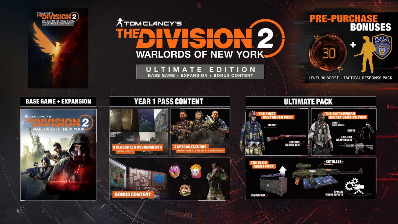 Tom Clancy’s The Division 2 Warlords of New York Ultimate Edition EMEA Ubisoft Connect CD Key 25.68 $