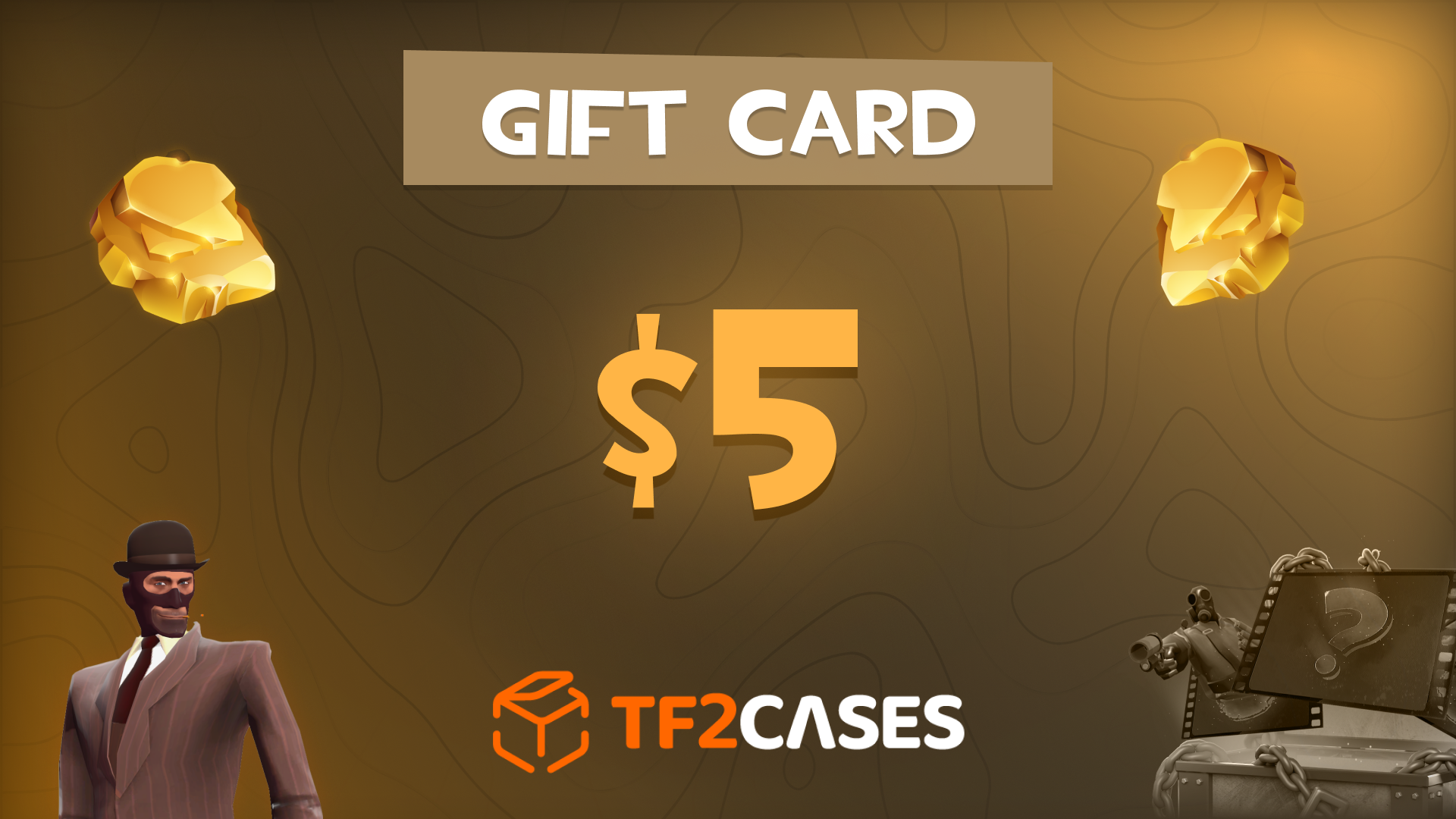 TF2CASES.com $5 Gift Card 5.65 $