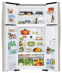 ตู้เย็น Hitachi R-W722PU1GBW รูปถ่าย ทบทวน