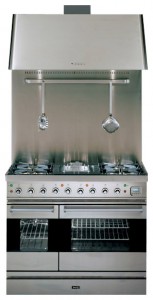 Fogão de Cozinha ILVE PD-90R-VG Stainless-Steel Foto reveja