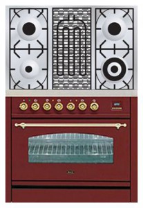 Kitchen Stove ILVE PN-90B-MP Red Photo review