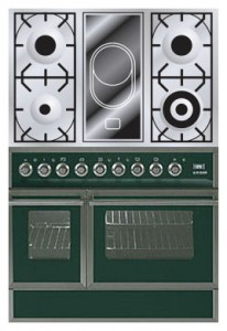 Кухонная плита ILVE QDC-90VW-MP Green Фото обзор