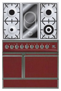 Кухонная плита ILVE QDC-90V-MP Red Фото обзор