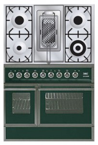 Кухонная плита ILVE QDC-90RW-MP Green Фото обзор