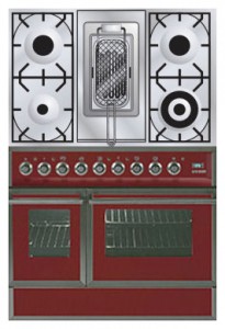 Кухонная плита ILVE QDC-90RW-MP Red Фото обзор