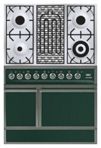 Кухонная плита ILVE QDC-90B-MP Green Фото обзор