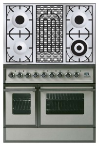 厨房炉灶 ILVE QDC-90BW-MP Antique white 照片 评论