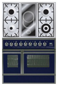 Estufa de la cocina ILVE QDC-90VW-MP Blue Foto revisión