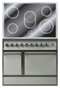 Кухонная плита ILVE QDCE-90-MP Antique white Фото обзор