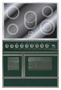 موقد المطبخ ILVE QDCE-90W-MP Green صورة فوتوغرافية إعادة النظر