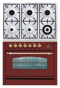 Кухонна плита ILVE PN-906-VG Red фото огляд
