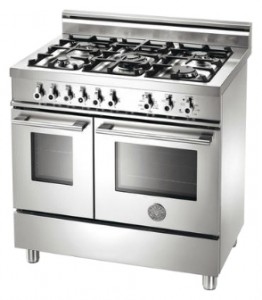 Fogão de Cozinha BERTAZZONI W90 5 GEV BI Foto reveja