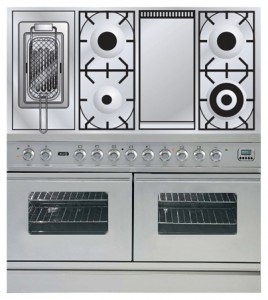Stufa di Cucina ILVE PDW-120FR-MP Stainless-Steel Foto recensione