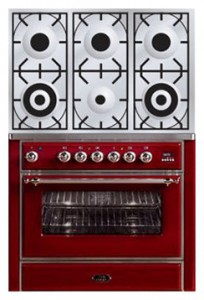 Кухонная плита ILVE M-906D-MP Red Фото обзор