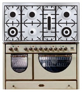 Кухонная плита ILVE MCSA-1207D-MP Antique white Фото обзор