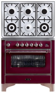 Кухонная плита ILVE M-906D-E3 Red Фото обзор