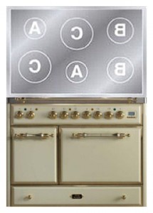 Кухонная плита ILVE MCDI-100-E3 White Фото обзор