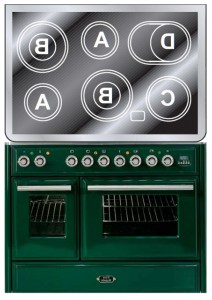 Кухонная плита ILVE MTDE-100-E3 Green Фото обзор