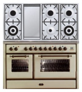厨房炉灶 ILVE MS-120FD-E3 Antique white 照片 评论