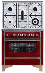 Кухонная плита ILVE M-90PD-VG Red Фото обзор