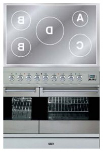 Estufa de la cocina ILVE PDFI-90-MP Stainless-Steel Foto revisión