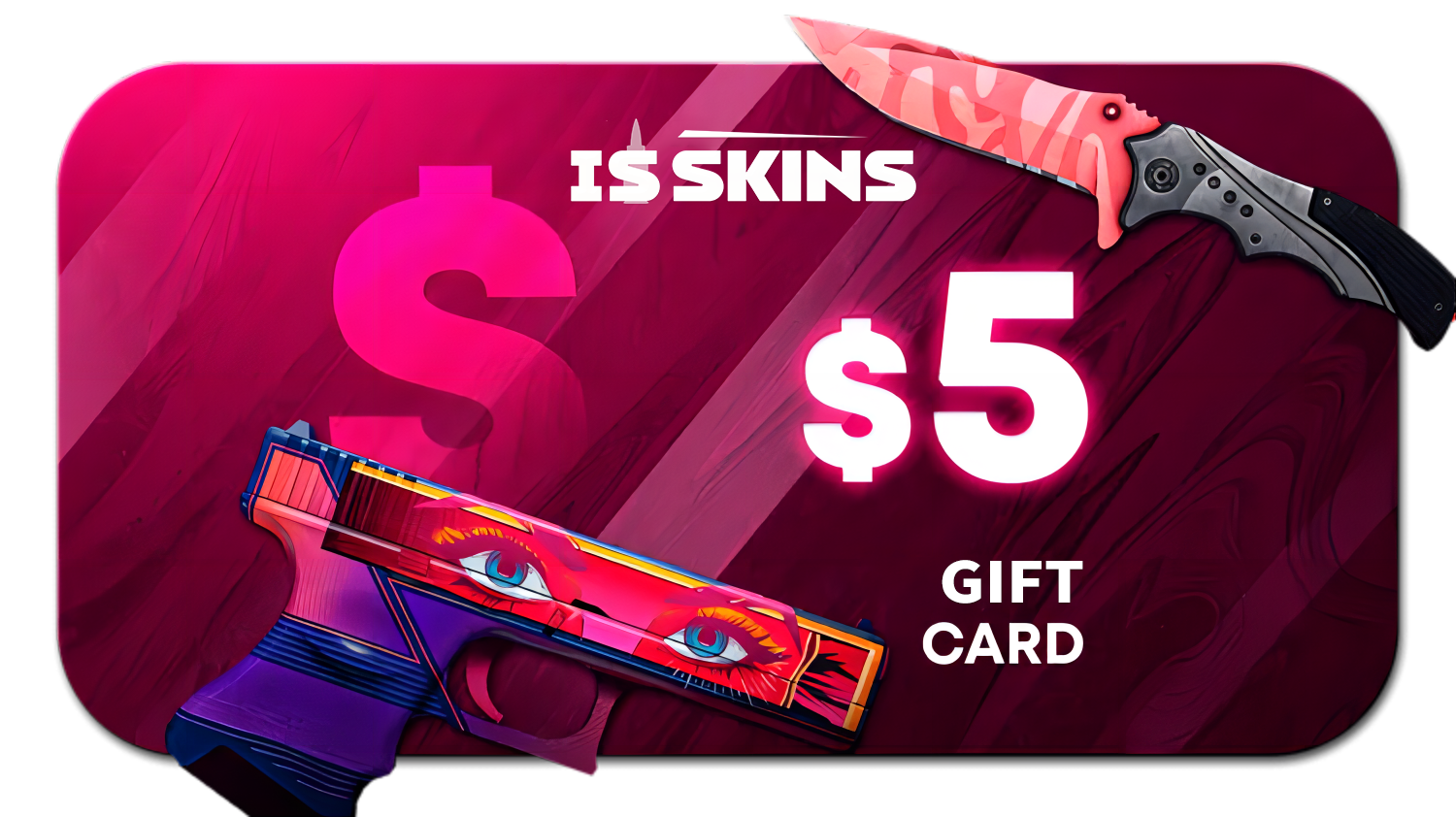 ISSKINS $5 Gift Card 5.29 $